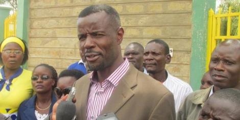 Webuye West MP Dan Wanyama Sitati addresses a press conference on May 9, 2018 in Bungoma County.