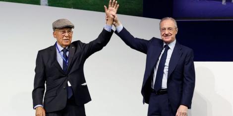 Florentino Pérez and Amancio Amaro