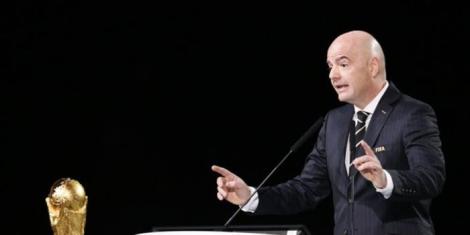 FIFA President Gianni Infantino addresses a gathering during a past conference.