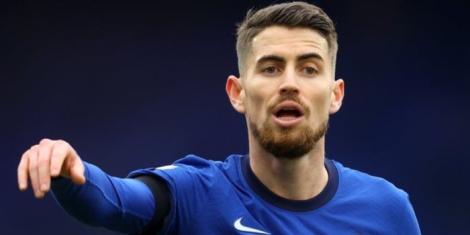 Former Chelsea star Jorginho issues instructions during a past match.