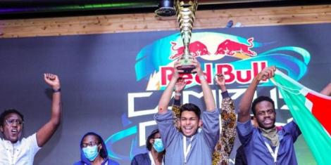 Team Step Bro celebrating winning a previous edition of the Red Bull Campus Clutch competition.