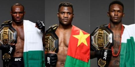 Kamaru Usman, Francis Ngannou, Israel Adesanya