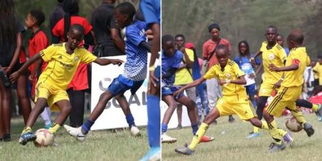 Collage image of some of the kids who attended the East Africa Chipukizi tournament held in December 2022, in Tanzania.