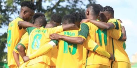 An undated image of Mathare United players getting ready for a match.
