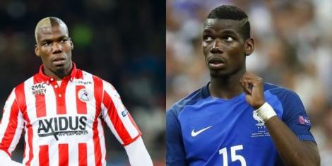 A collage image showing Mathias Pogba (L) and Paul Pogba (R).