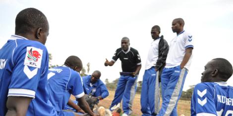 An Undated Photo of Nairobi City Stars Players In A Past Match