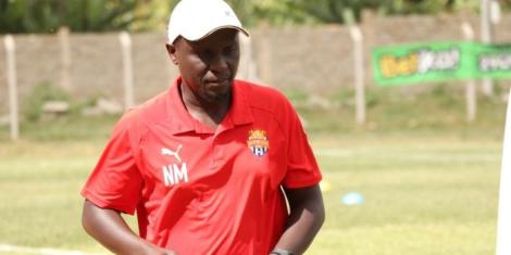 Nairobi City Stars manager Nicholas Muyoti closely following a previous match in Nairobi. 