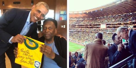 Biden Obama and Pele