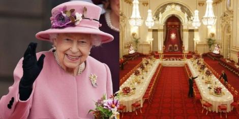 Queen Elizabeth II (left) and the Buckingham Palace