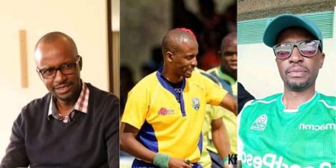 A collage image of Gor Mahia CEO Raymond Oruo