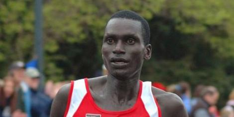 A photo of retired athlete Robert Mwafrika Cheruiyot at a past race. 
