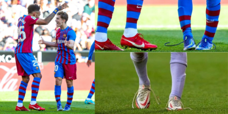 Gavi untied bootlaces