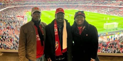 Odinga's at Emirates stadium