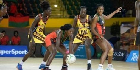 Malawi Queens vs Uganda in a previous netball championship match