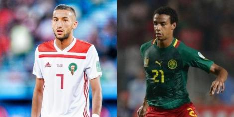 Chelsea and Morocco winger Hakim Ziyech (left), Liverpool and Cameroon centre back Joel Matip (right).