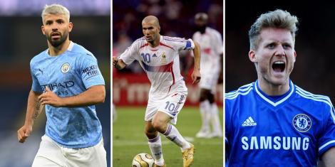 Sergio Aguero, Zinedine Zidane and Andre Schurrle