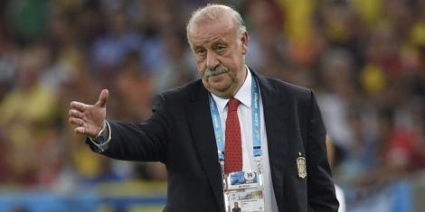 Former Spain head coach Vicente Bosque issues instructions in a past match.