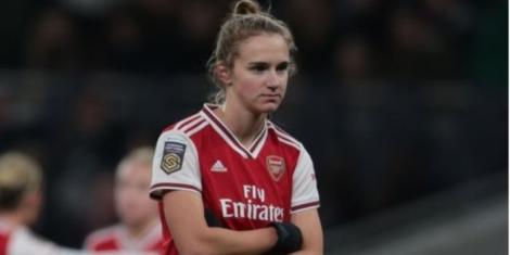 Arsenal forward Viviane Miedema reflects during a past match.