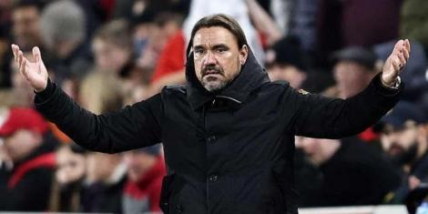 Former Norwich Manager Daniel Farke at a previous Norwich match