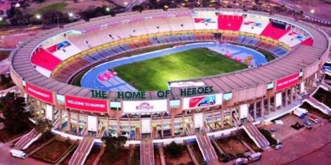 Aerial view of the Moi International Sports Complex, Kasarani in Nairobi.