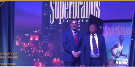 A file image of Dr Vimal Shah(left),Kipchoge Keino(Centre) and Jawad Jaffer(Right) during the Superbrands Awards 