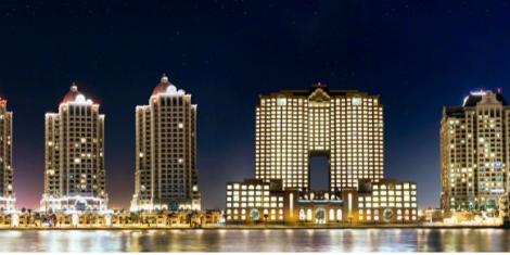 A file image of Qatar in the night time