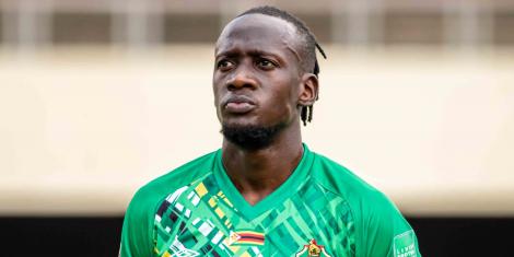 Zimbabwe player David Moyo before the 1-1 draw with Ethiopia on November 14